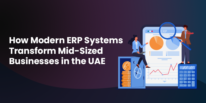Modern ERP system empowering mid-sized businesses in the UAE with streamlined operations and growth