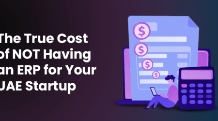 HostBooks online ERP dashboard for UAE startups