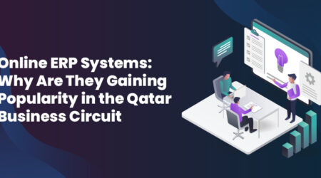 Online ERP system streamlining business operations and compliance in Qatar.