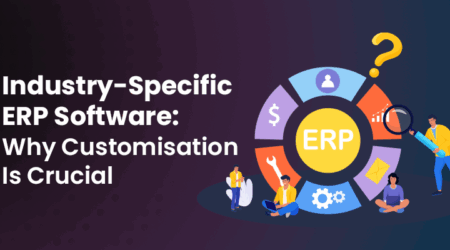 Industry-specific ERP software dashboard interface