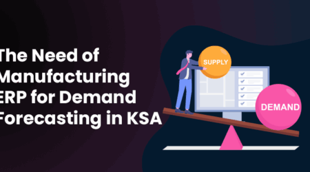 AI-powered manufacturing ERP improving demand forecasting and supply chain efficiency for Saudi manufacturers.