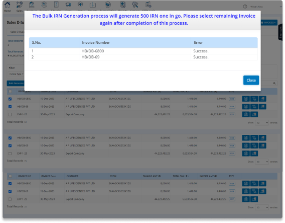 Automated e Invoicing