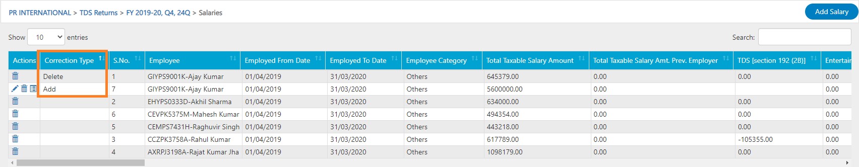 tds-view-create-tds-correction-return-c4-salary-update-seven