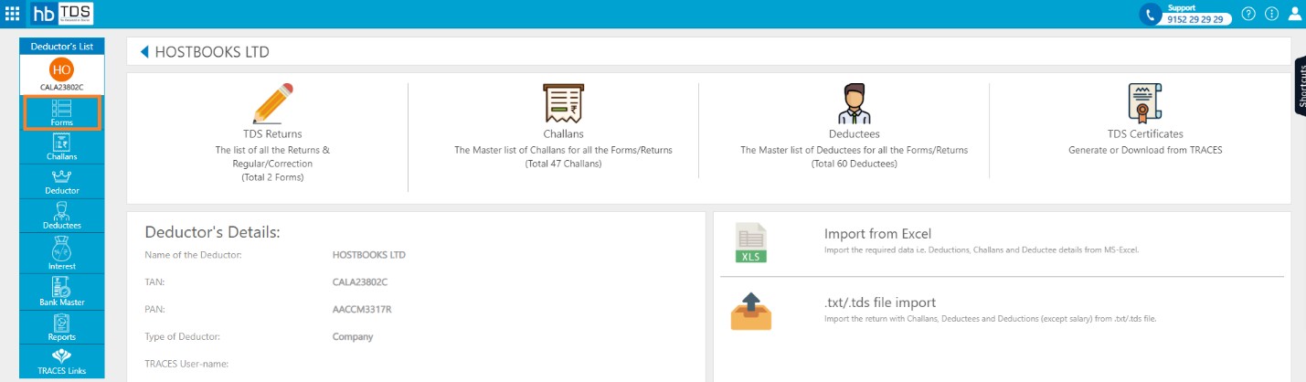 tds-view-create-tds-correction-return-click-on-form-from-deductor-dashboard