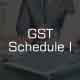 GST Schedule-1