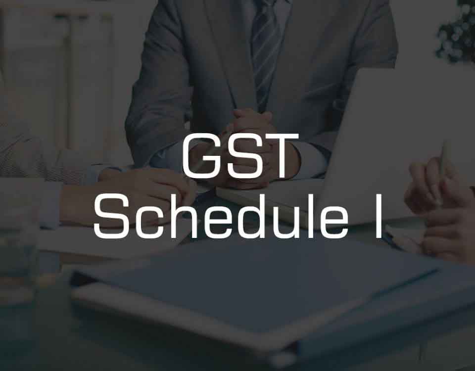 GST Schedule-1