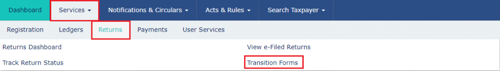 GST TRAN-1 Filing