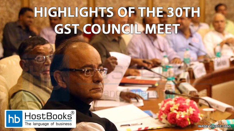 30th GST Council Meet
