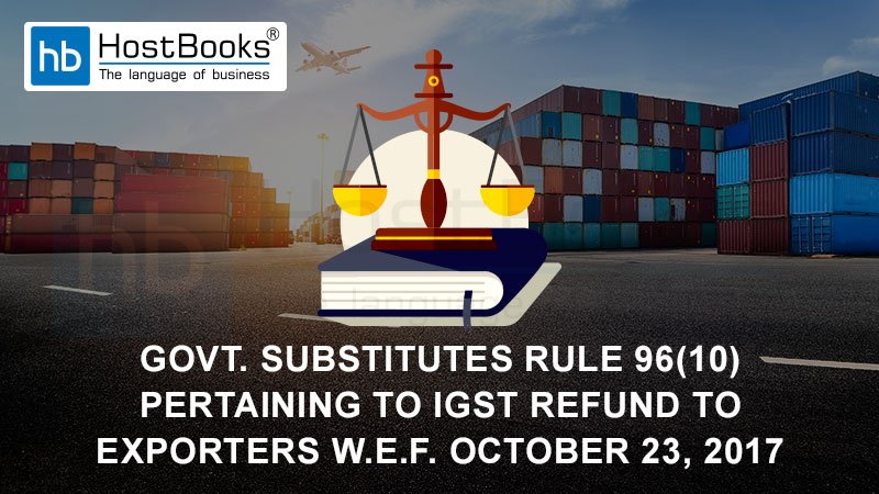 IGST refund to exporters
