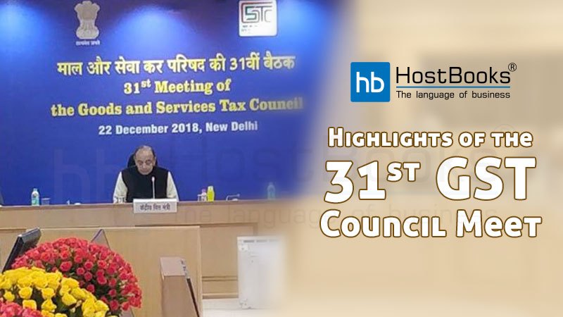 31st GST Council Meet