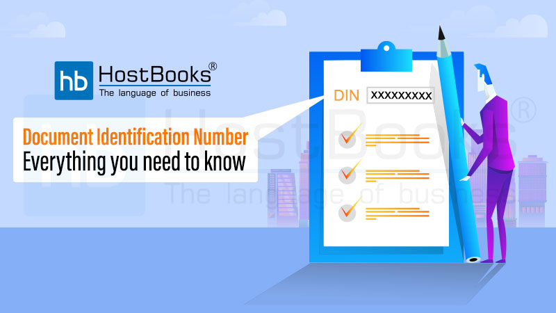 Document Identification Number under GST