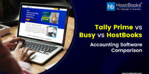 Tally Prime VS. Busy VS. HostBooks Accounting Software Comparison