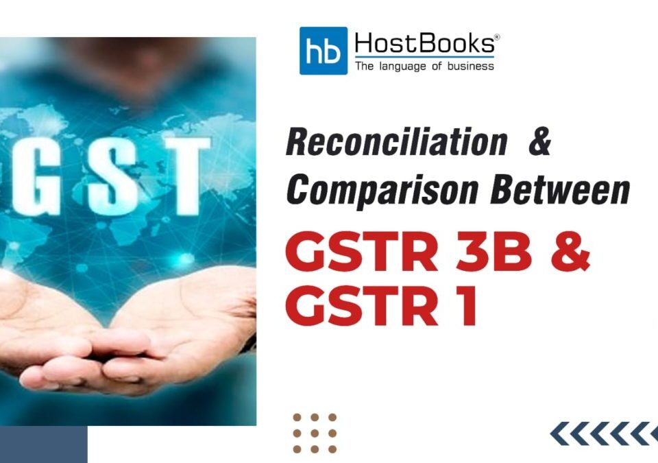 Reconciliation & Comparison between GSTR 3B and GSTR 1