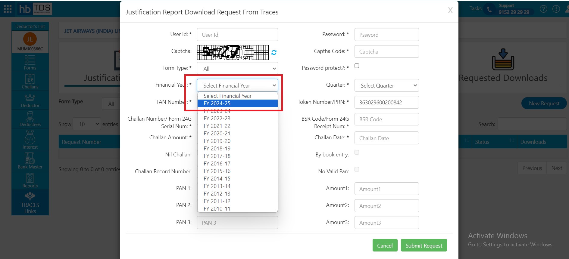 tds traces login